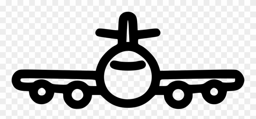 Transportation Clipart Airplane Symbol - Airplane - Png Download