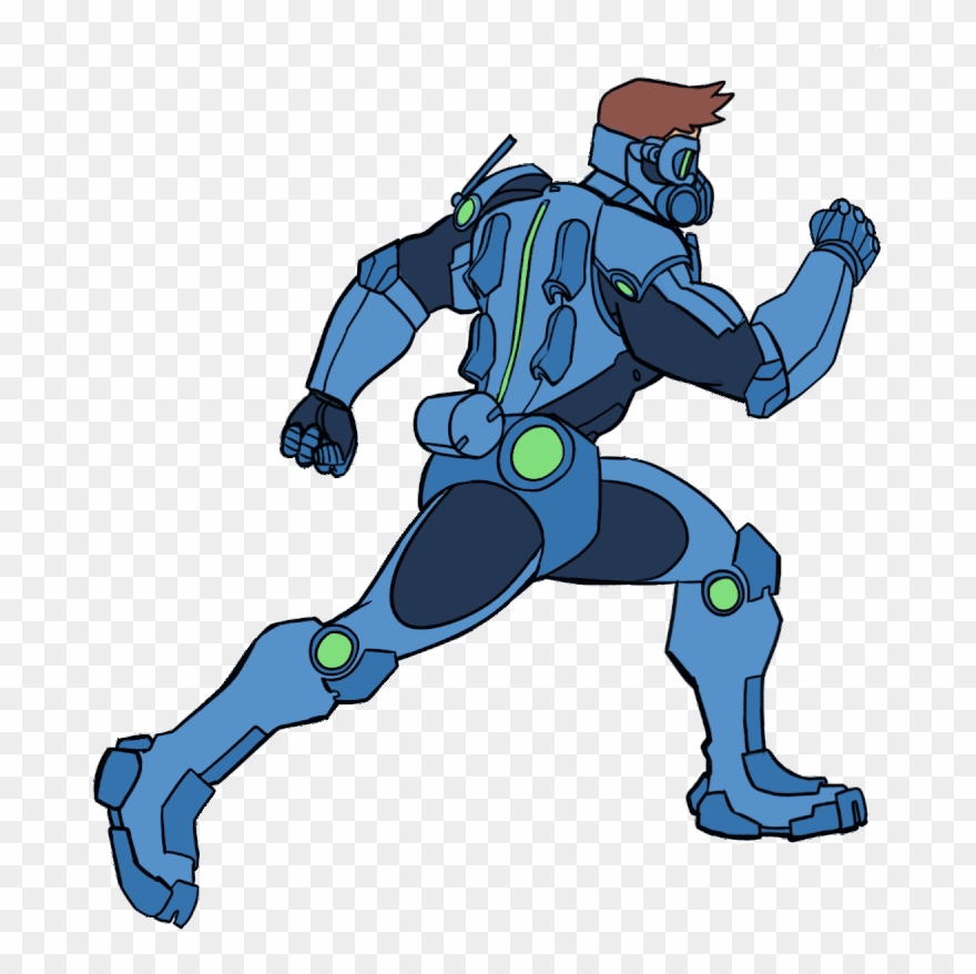 Runcycle Lineworklrg - Human Run Cycle Animation Gif Clipart