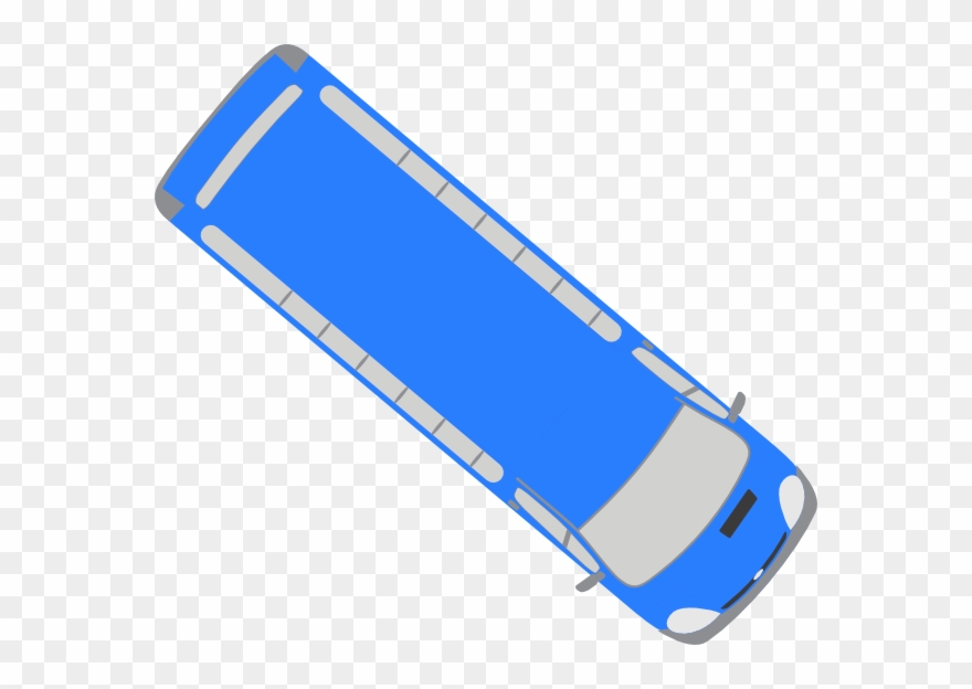 Bus Top View Icon Clipart