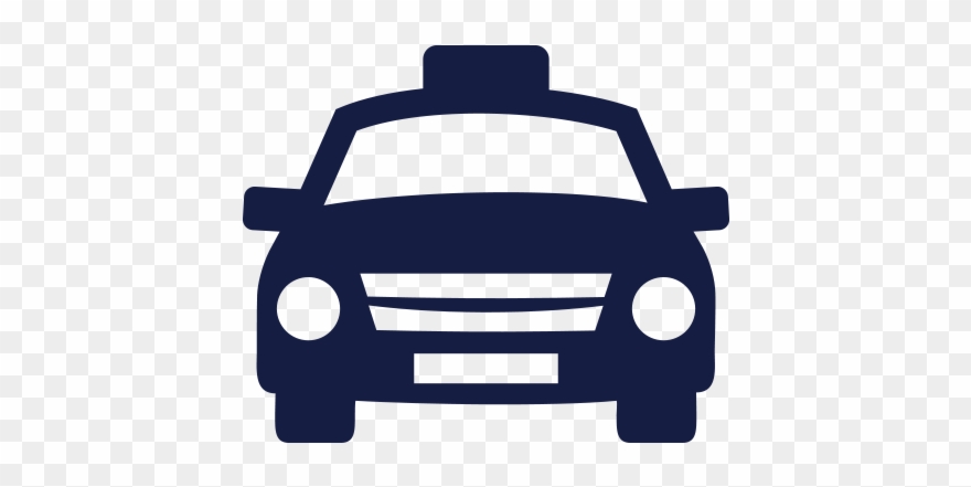 By Taxi - Taxicab Clipart