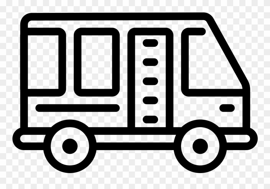 It Is An Icon Of A Shuttle That Looks Like A Bus - Icon Clipart