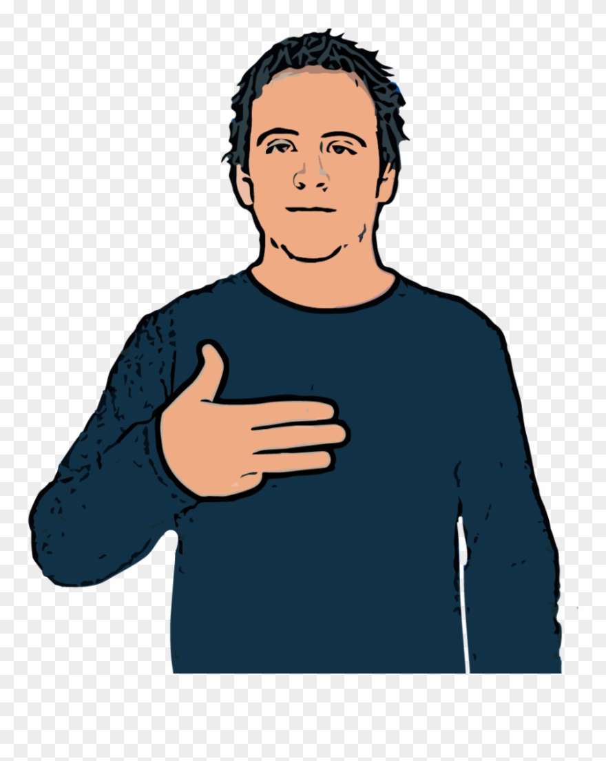 Nine 9 British Sign Language Dictionary - Asl Thumb To Palm Clipart