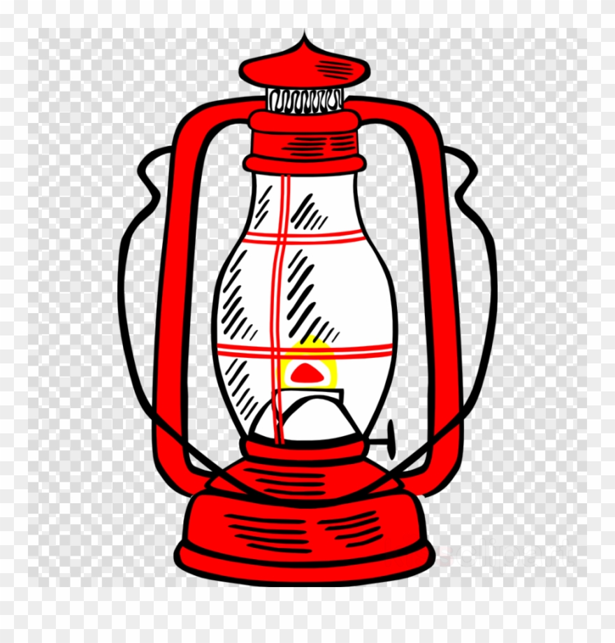 Lamp Clip Art Clipart Light Clip Art - Lantern Drawing With Color - Png Download