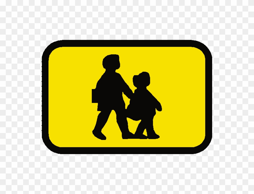 School Bus Sticker - School Signs Theory Test Clipart