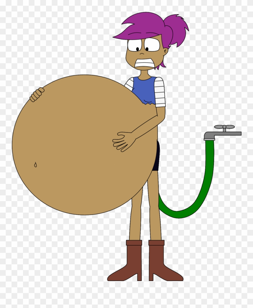 Enid's Water Inflation By Angry-signs - Ok Ko Enid Belly Clipart