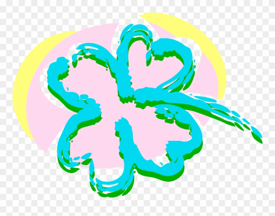 Vector Illustration Of St Patrick's Day Four-leaf Clover - Illustration Clipart