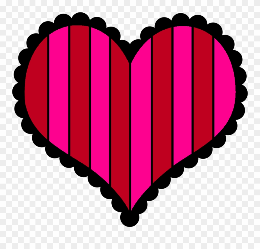*✿**✿*corazon*✿**✿* - Scalloped Heart Clipart - Png Download