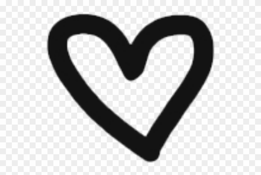 Heart Corazon Black Negro Png Edit Editing Editpng - Snapchat Heart Transparent Sticker Clipart