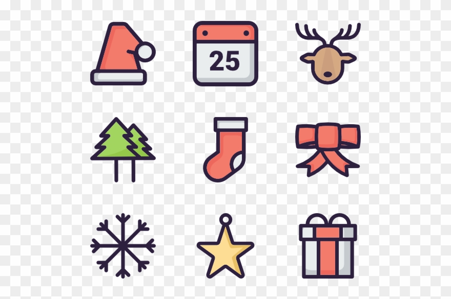 Christmas Icon Set - Fitness Icon Color Png Clipart