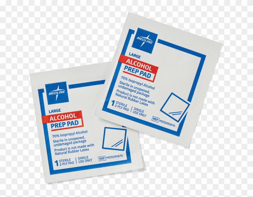Alcohol Prep Pads - Medline Alcohol Prep Pads Clipart