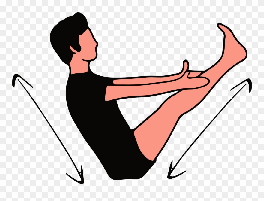 #3 Boat Pose - Clip Art - Png Download