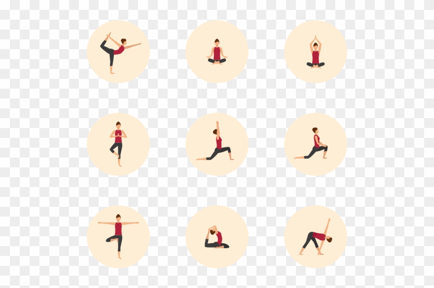 Yoga Poses - Poses Icon Png Clipart