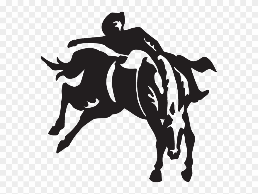 Bareback Bronc Rider Clipart - Png Download