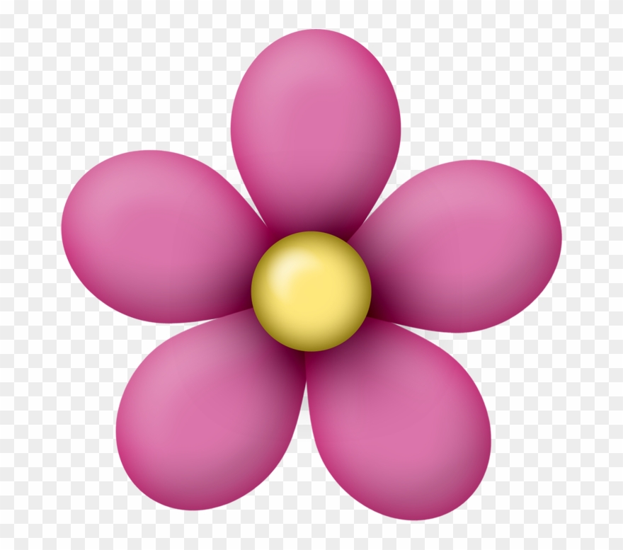 ‿✿⁀flᎧᏇers‿✿⁀ Button Flowers, Pink Flowers, Flower - Flores Lindas Dibujo Clipart