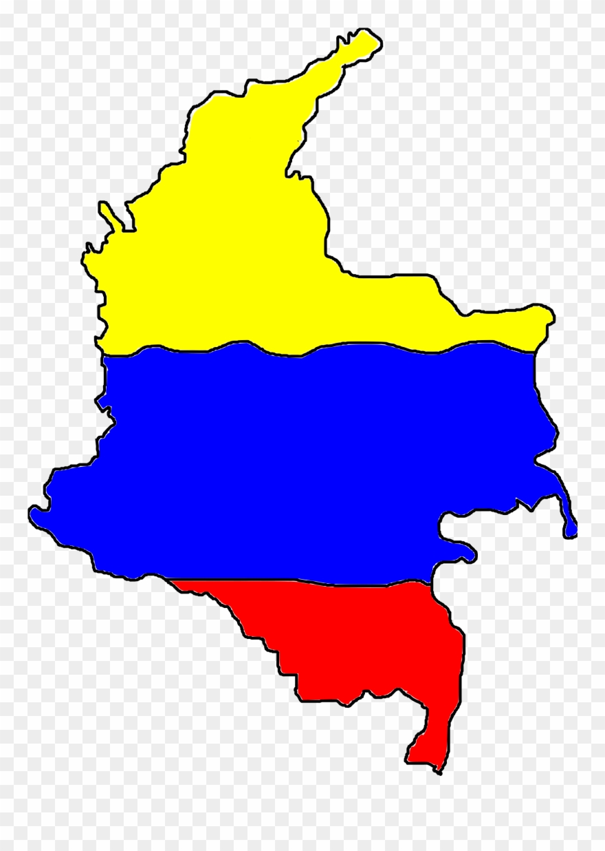Departments Of Colombia Blank Map Geography - Mapa Colombia Clipart - Png Download