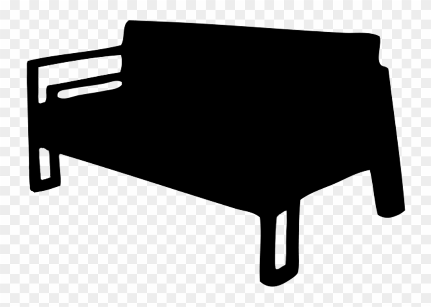 Couch Silhouette - Silhouette Of An Sofa Png Clipart