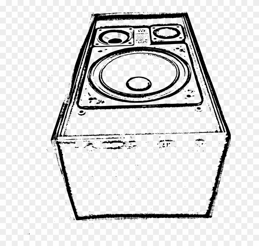 Drawn Speakers Clip Art - Drawing - Png Download