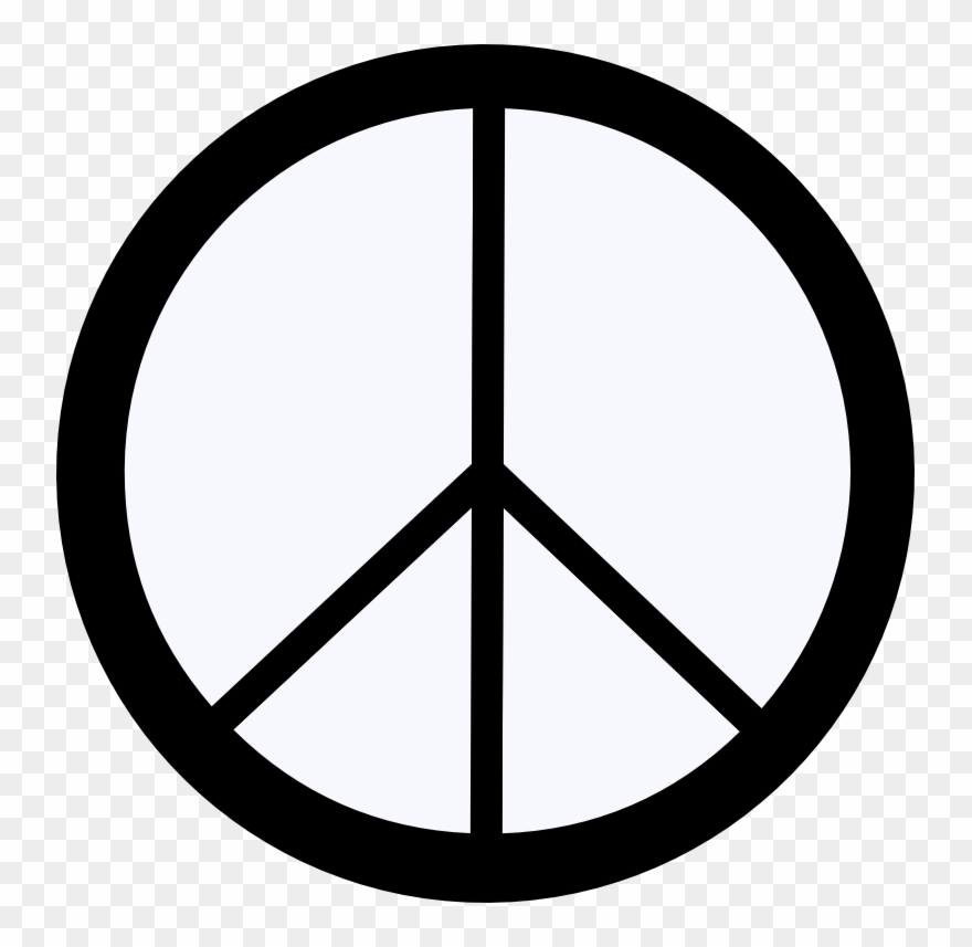 Ghost White Peace Symbol 12 Dweeb Peacesymbol - Peace Symbol Clipart