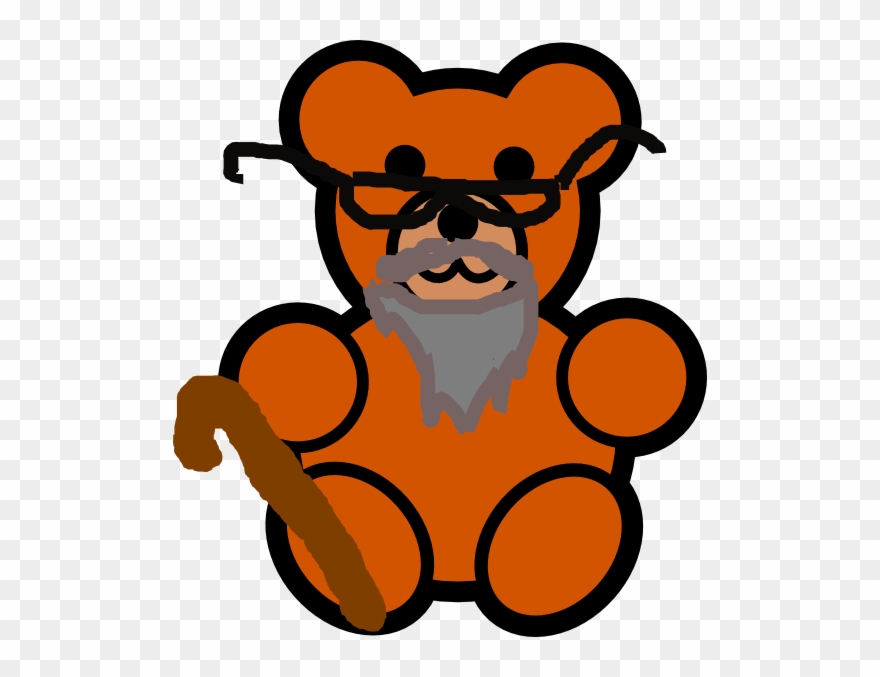 Vector Black And White Download Bear Clip Art At Clker - Purple Counting Bear Clipart - Png Download