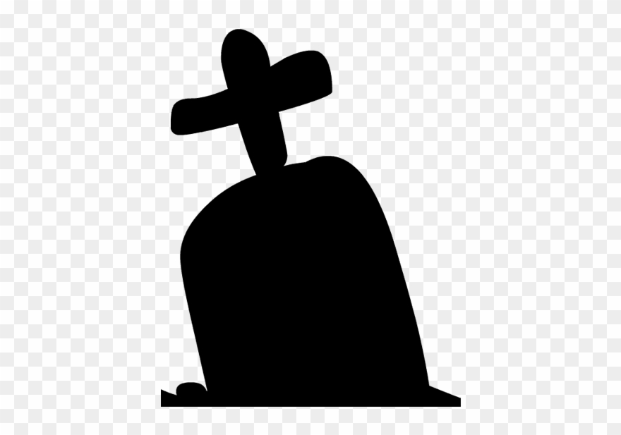 Graves Clipart Transparent - Grave Clip Art Black - Png Download