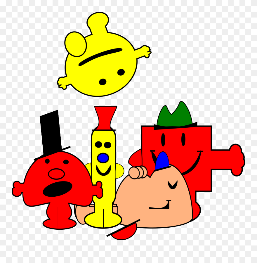 Mr Men Free Vector - Mr Men Clip Art - Png Download