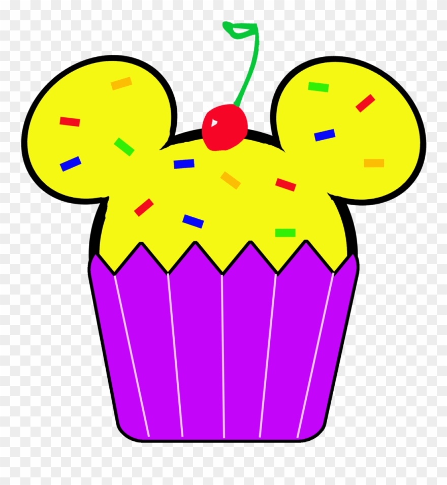 Mickey Mouse Thanksgiving Clipart - Minnie Mouse Cupcake Clipart - Png Download