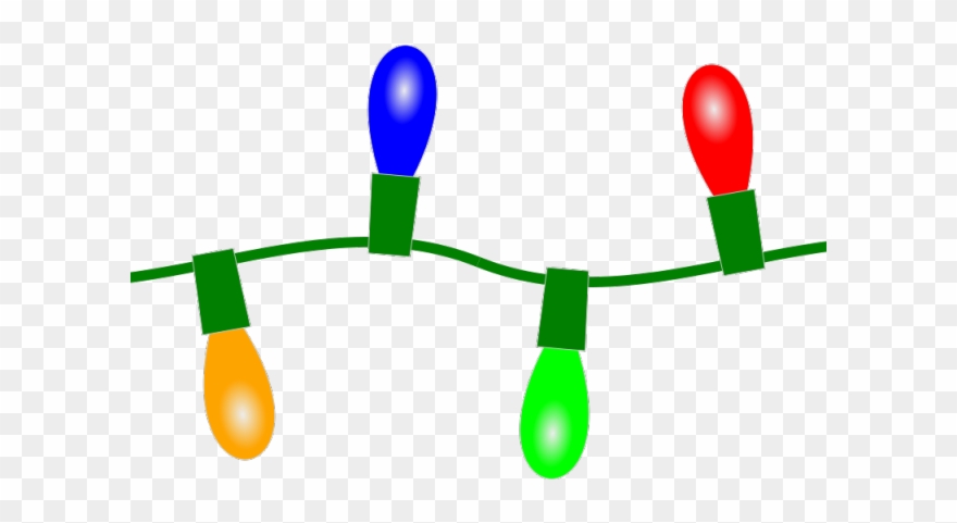 Garland Clipart Lights - Transparent Background Clipart Christmas Lights - Png Download