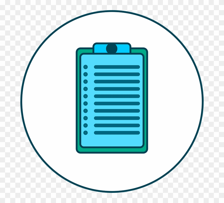 Clipboard Clip Art To Represent School Supply List - Biar - Png Download