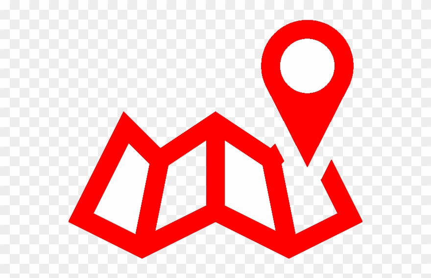 Concepts Of Geography - Destination On Map Icon Png Clipart