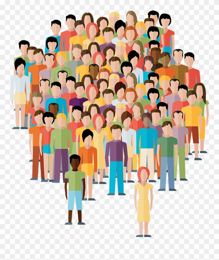 Crowd Clipart Transparent Person - Population Stock - Png Download