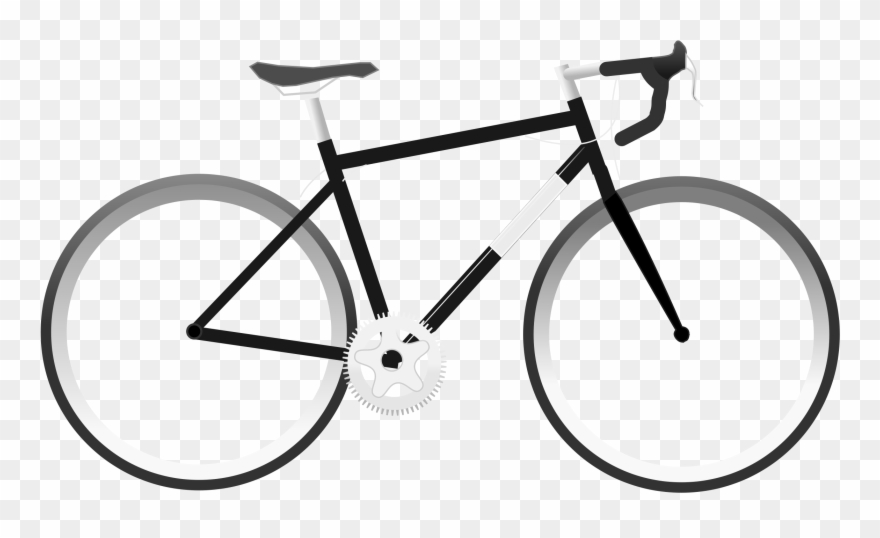 Road Bike Clipart Clipart Kid - Bike Cartoon Transparent Background - Png Download