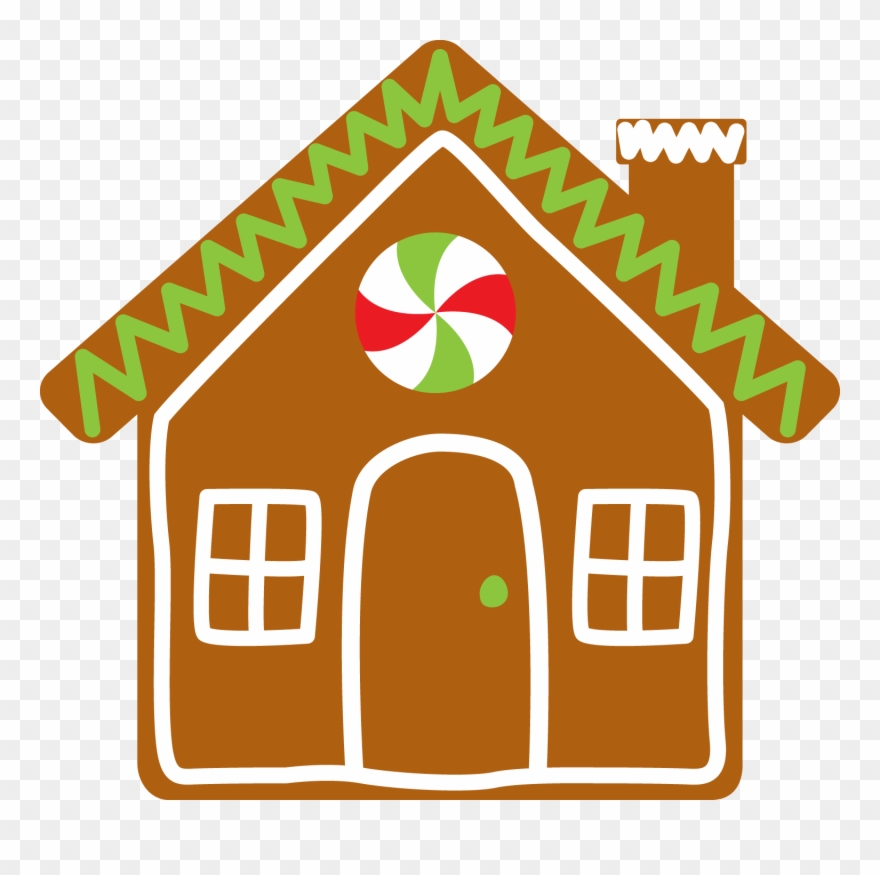 Black And White Library Christmas House At Getdrawings - Gingerbread House Art Vector Clipart