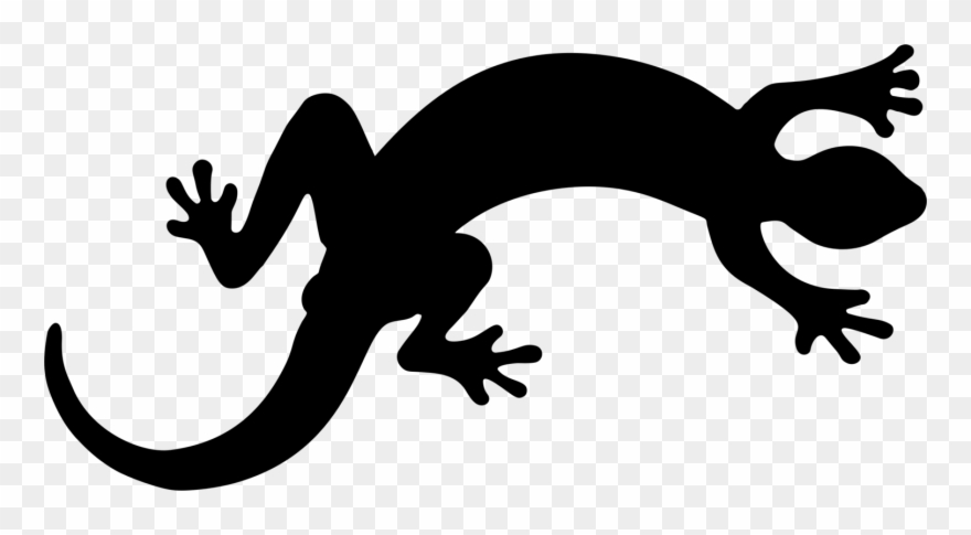 Lizard Chameleons Komodo Dragon Reptile Gecko - Lizard Silhouette Clipart