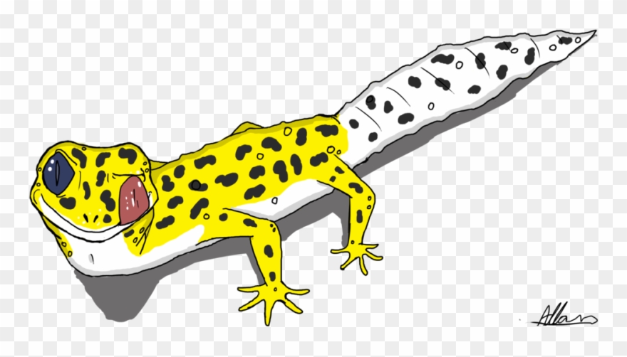 Leopard Gecko Cartoon - Leopard Gecko Cartoon Png Clipart