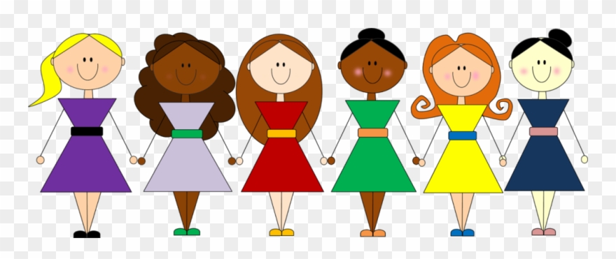 Group Clipart Friendship 8 Girl Friends - Group Of Teachers Clipart - Png Download