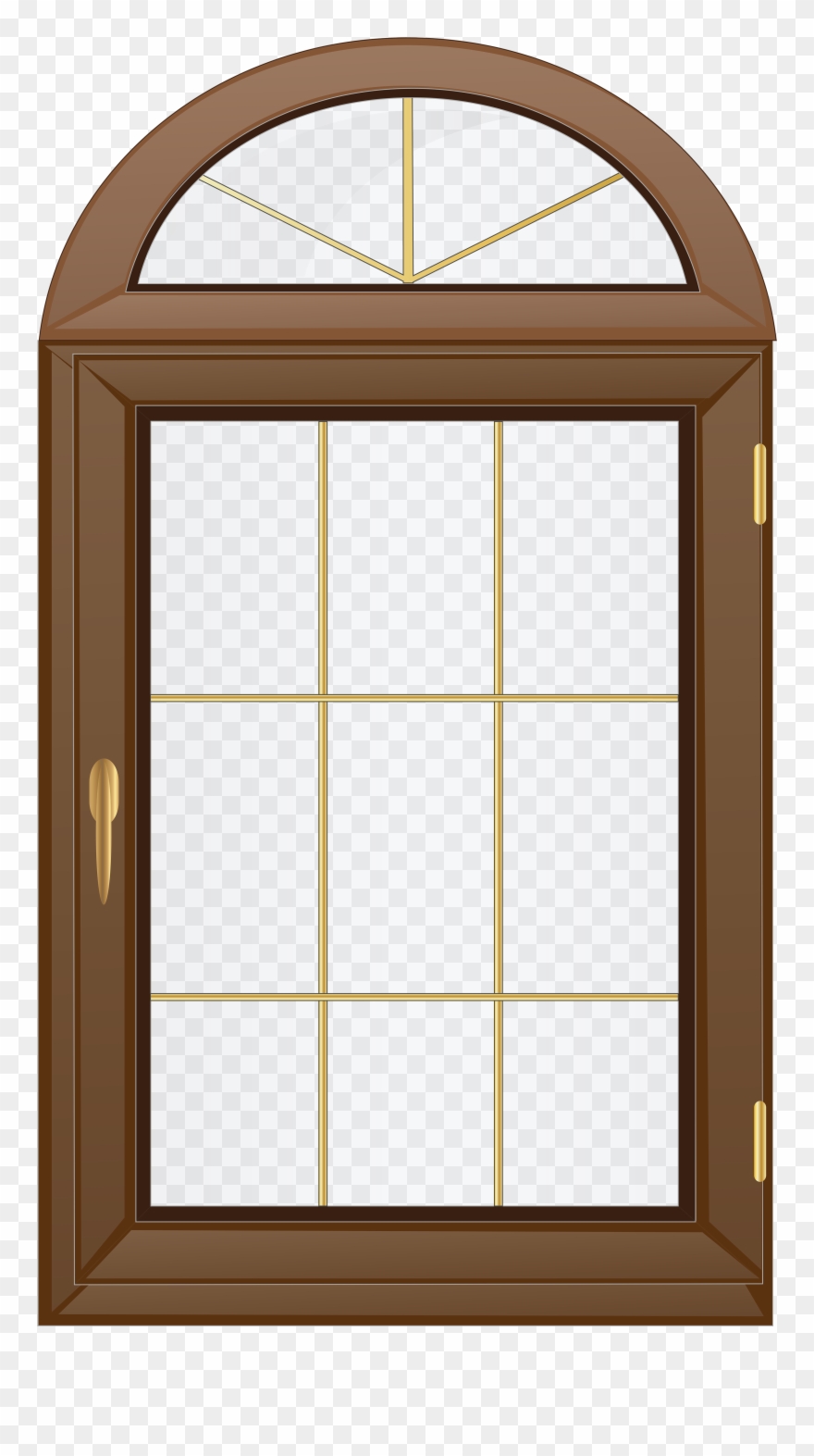 Gingerbread Clipart Window - Clip Art - Png Download