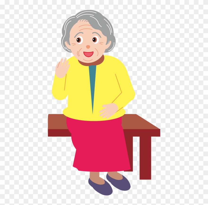 Child Clip Art Elderly Woman Image Transprent - Mujer Edad Avanzada - Png Download