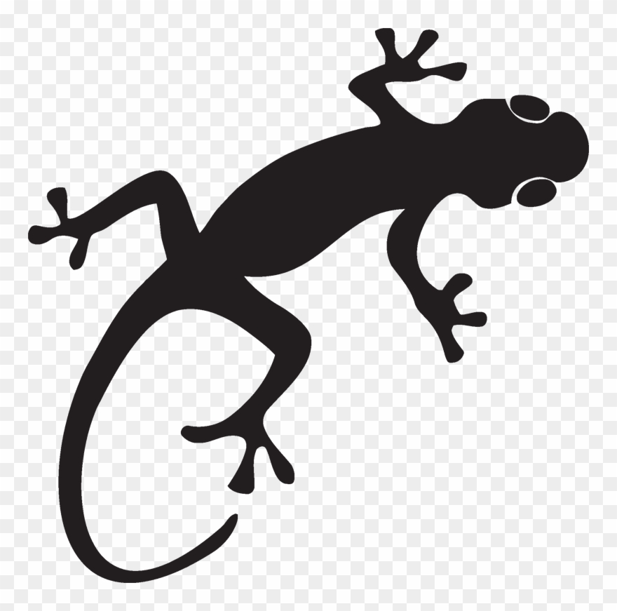 Gecko Clipart Silhouette - Gecko Silhouette Png Transparent Png