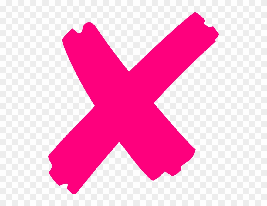 Pink X Clip Art - Png Download