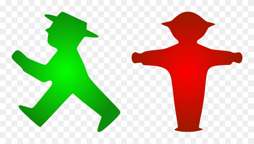 Pedestrian Walk City - Ampelmann Berlin Clipart