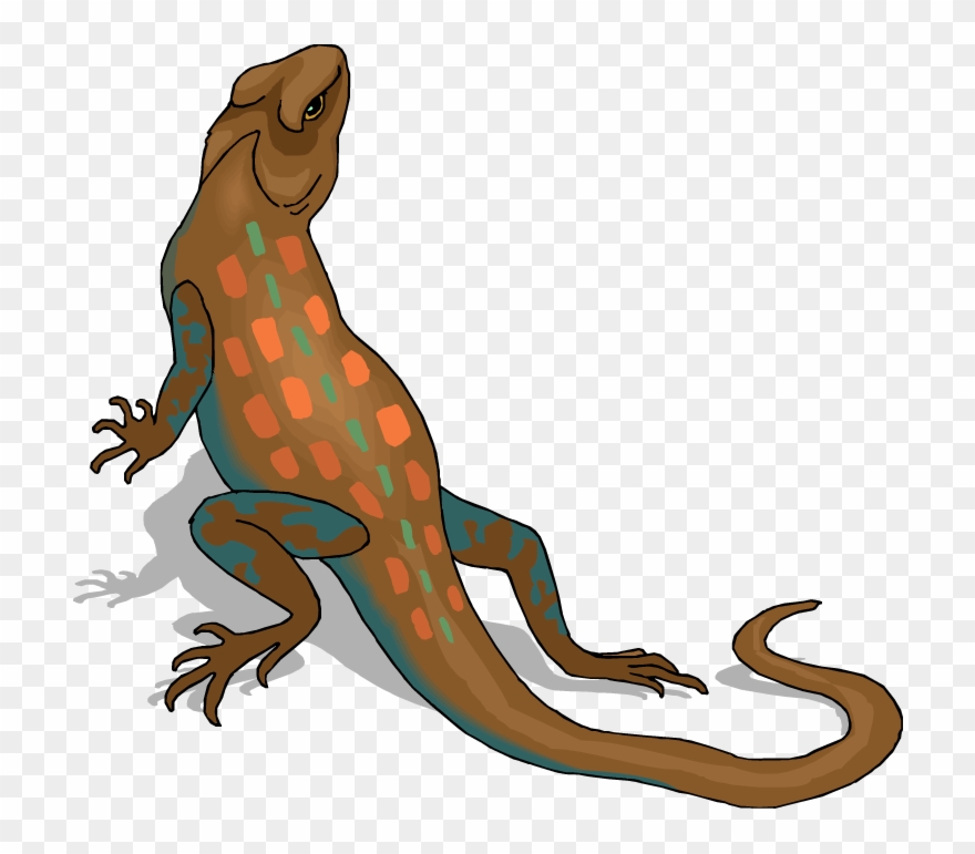 Clip Art Royalty Free Download Chameleon Clipart Reptile - Yellow Spotted Lizard Transparent - Png Download