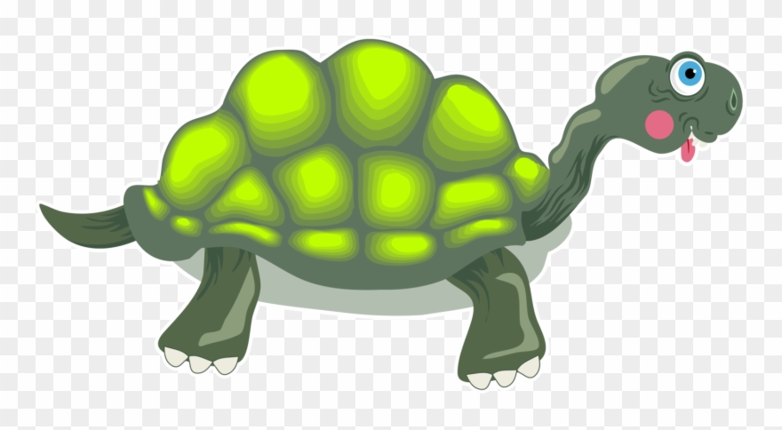 Free Brontosaurus Free Adder Free Tortoise Cartoon - Tortoise Clipart - Png Download