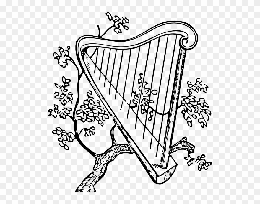 Harp And Branch Png Images - Clipart Harpe Transparent Png
