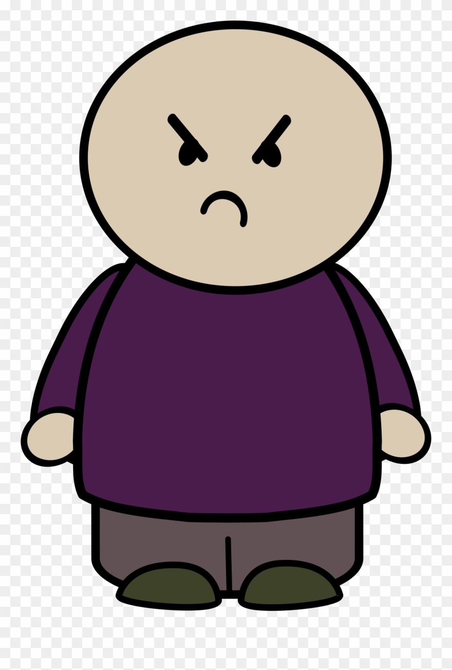 Collection Of High Quality Free Cliparts - Cartoon Person Mad - Png Download