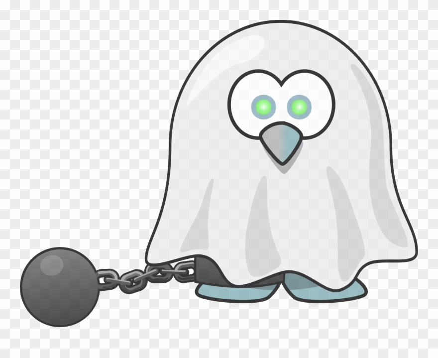 Big Image - Penguin Ghost Clipart