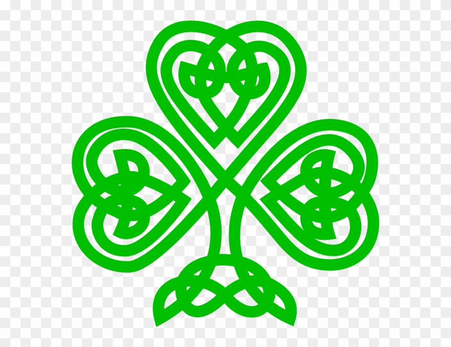 Celtic Knot Shamrock Clipart - Png Download