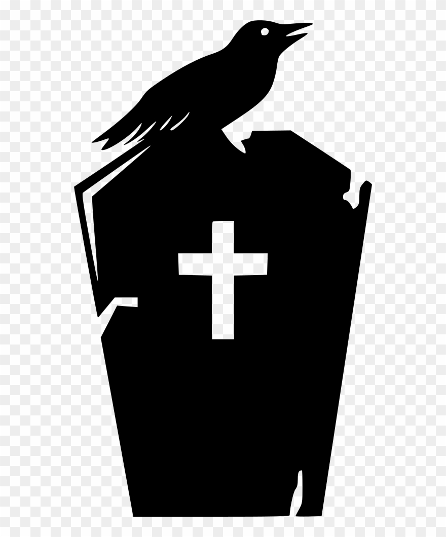 Grave Stone Dead Space Dirty Crow Svg - Icon Clipart