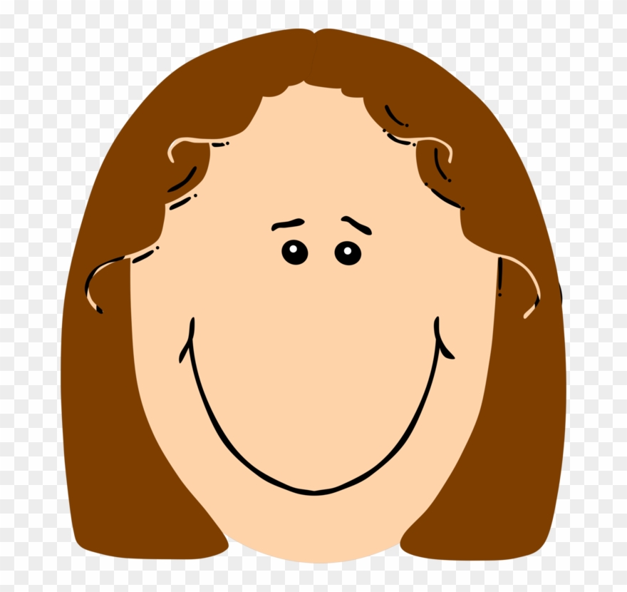 Smiley Happiness Face Girl - Happy Clipart - Png Download