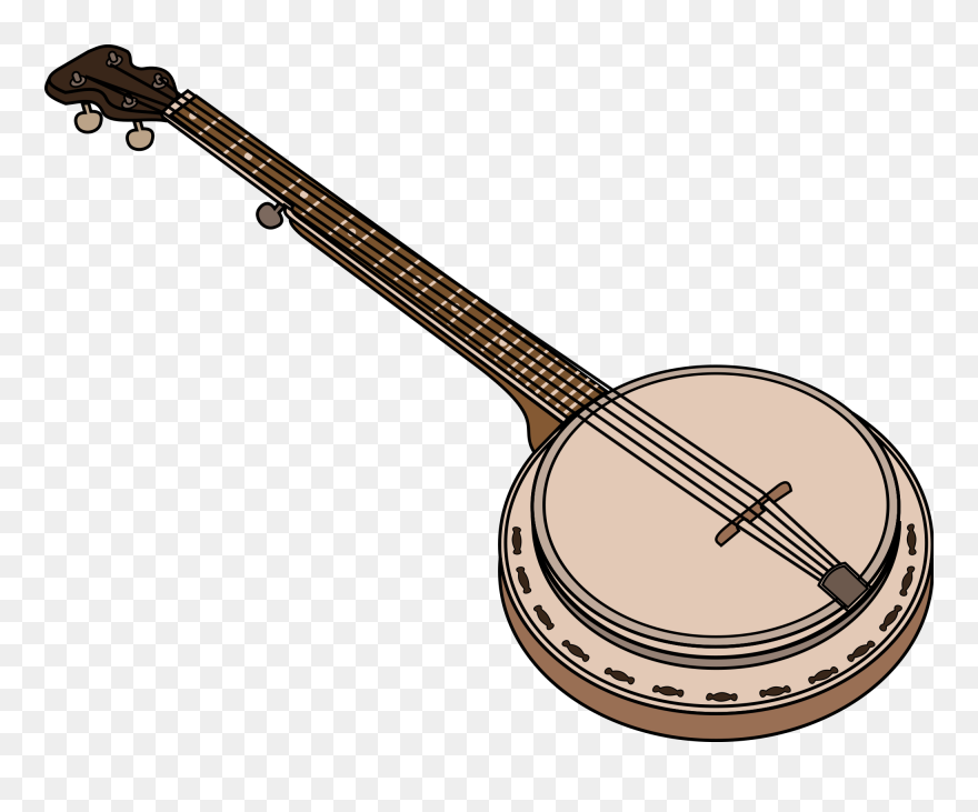 Banjo String Instruments Musical Instruments Bluegrass - Banjo Clipart - Png Download