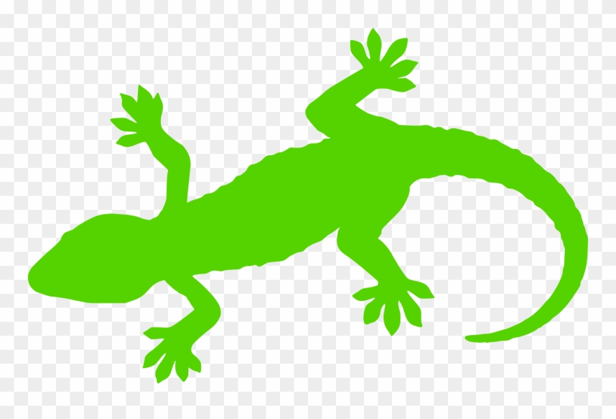 Gecko Clipart Silhouette - Inheritance Real Time Example - Png Download
